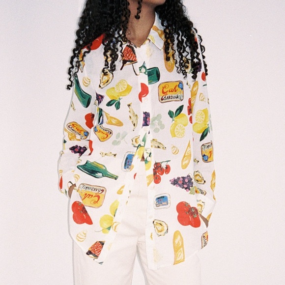 Lisa Says Gah Tessa Italian Summer button down - Picture 8 of 16